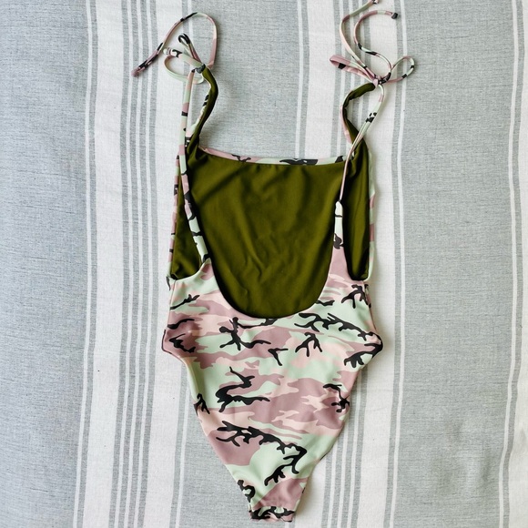 Andi Rose Shoulder Ties One-Piece | Wildfox - Picture 2 of 6